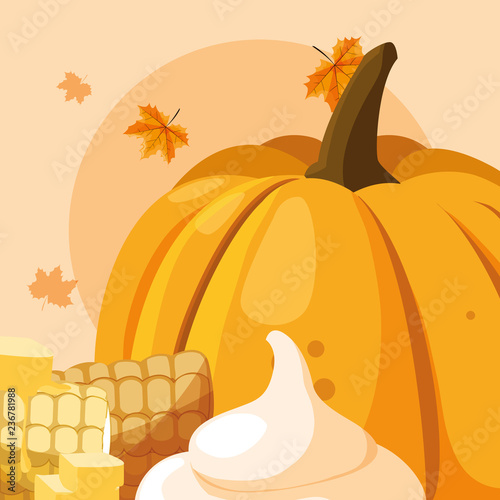 Pumpkin vegetable design