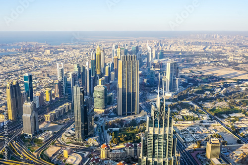 Downtown Dubai District Skyline Creek View © Aleksandar