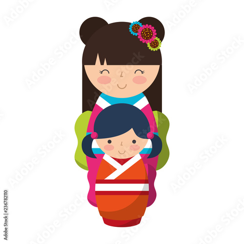 cute kokeshi dolls