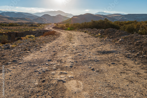 Dirt road to the mountains
