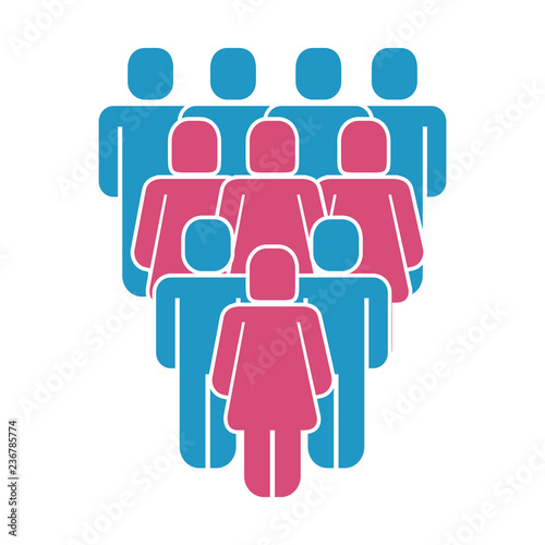 group of people silhouette figure