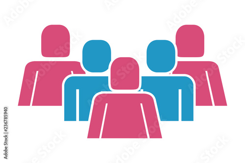 group of people silhouette figure
