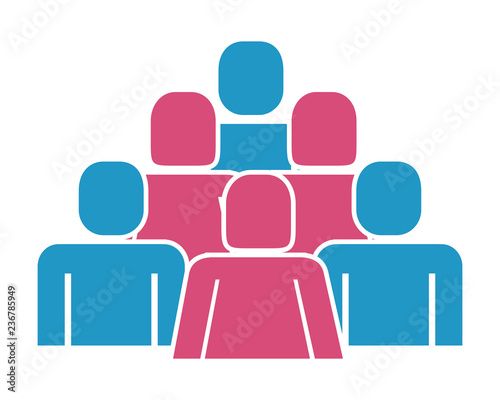 group of people silhouette figure