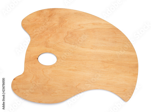 wooden palette isolated at white