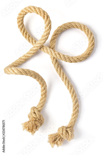 ship rope isolated on white