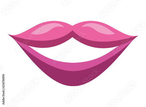 sensuality female lips icon