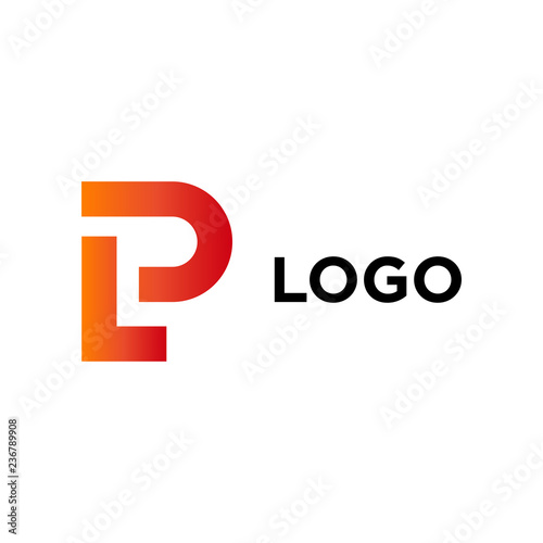 LP company logo vector template.