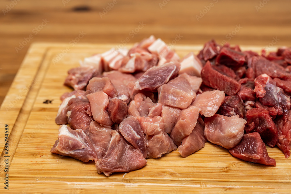Beef and pork for ragout Beef and pork for ragout