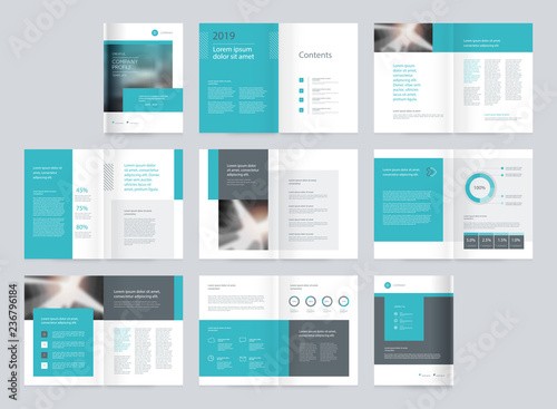  template layout design with cover page for company profile ,annual report , brochures ,and  proposal concept