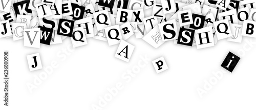 lettere, scrivere, collage, pezzetti, pezzi