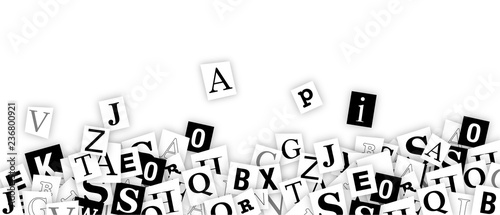 lettere, scrivere, collage, pezzetti, pezzi