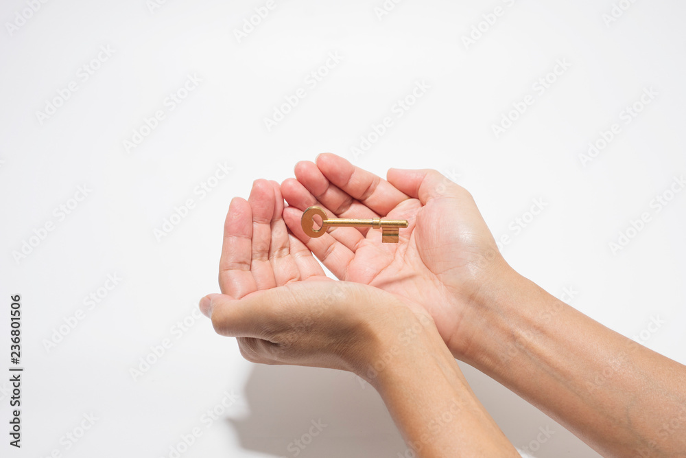 Two Hand support the key to success Two Hand support the key to success