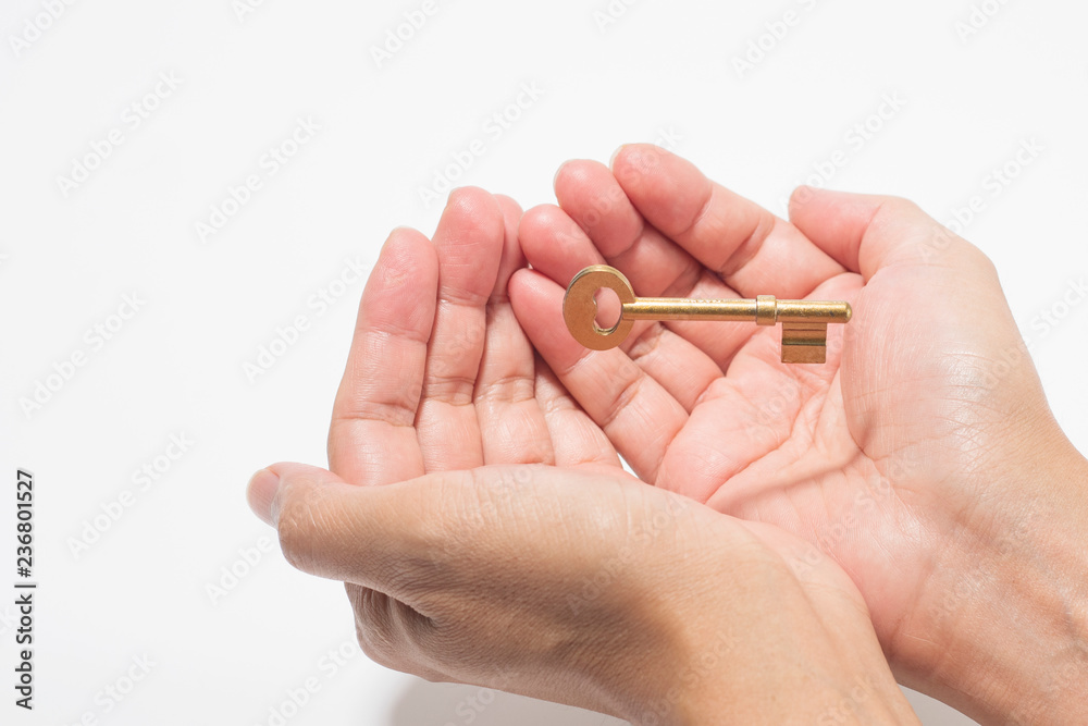 Two Hand support the key to success Two Hand support the key to success
