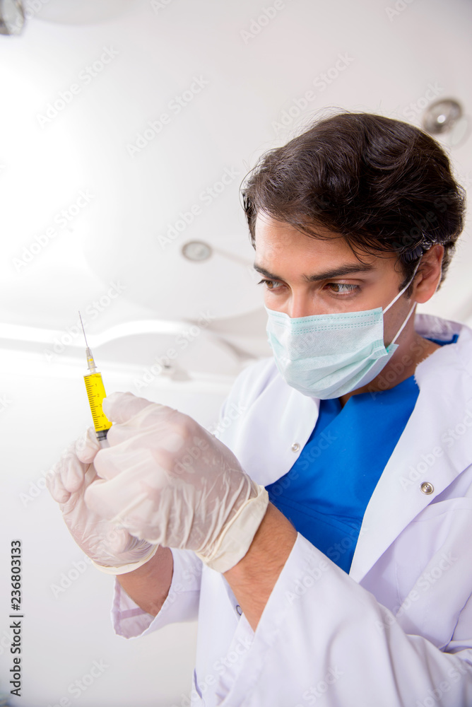 Concept of treating teeth at dentists Concept of treating teeth at dentists