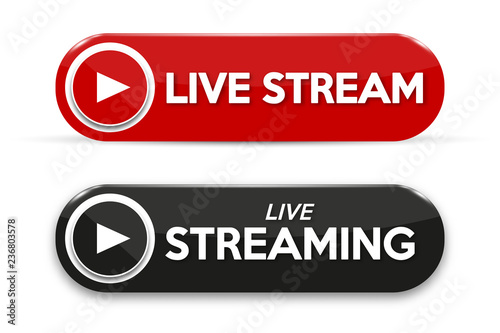 Live streaming concept isolated icon. Vector illustration for online broadcast and tv program.
