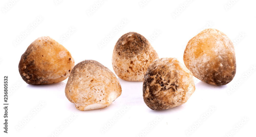 Straw mushrooms isolated on white background Straw mushrooms isolated on white background
