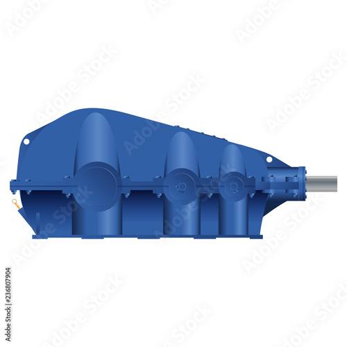 bevel-helical gearbox vector illustration. for catalogs. Vector rendering of 3d.