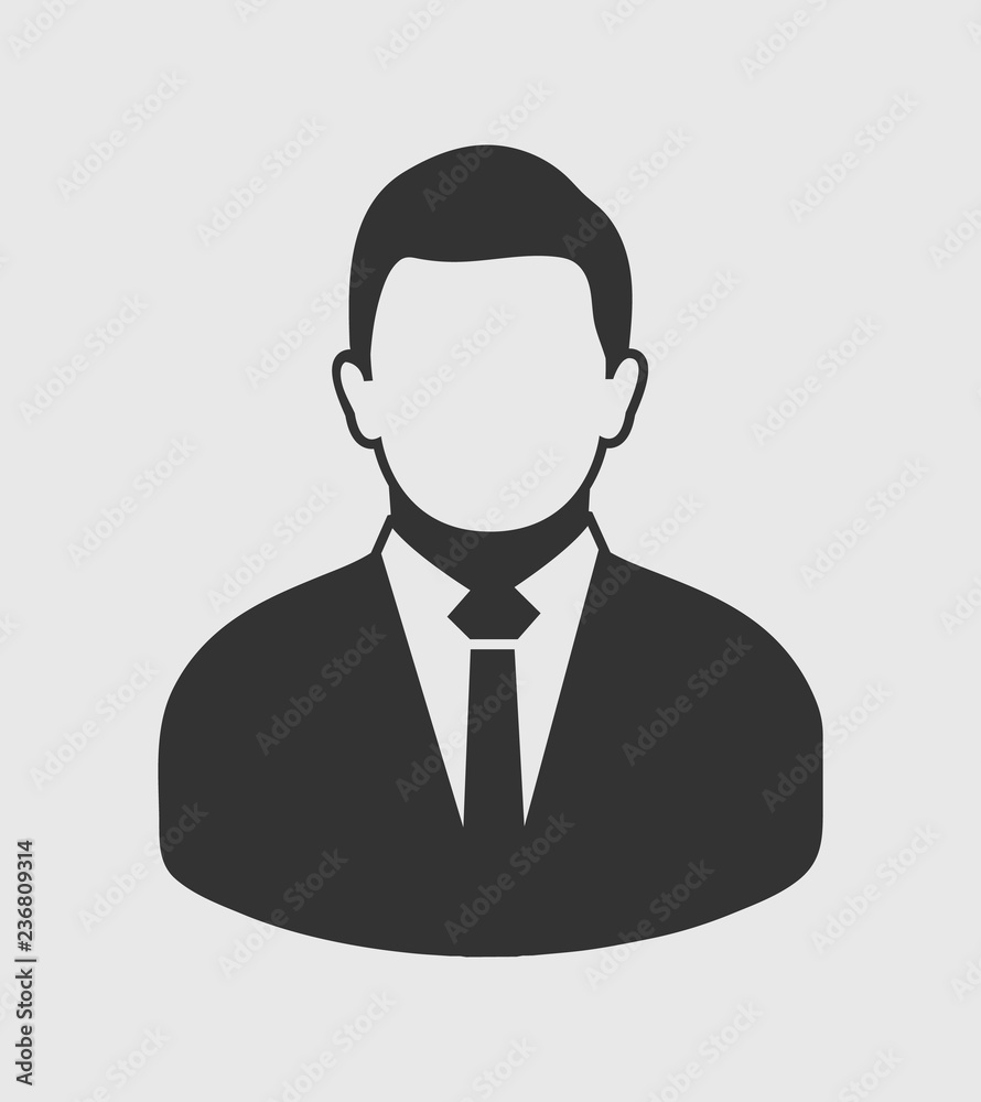 Businessman Profile Icon. Editable Vector EPS Symbol Illustration. Businessman Profile Icon. Editable Vector EPS Symbol Illustration.