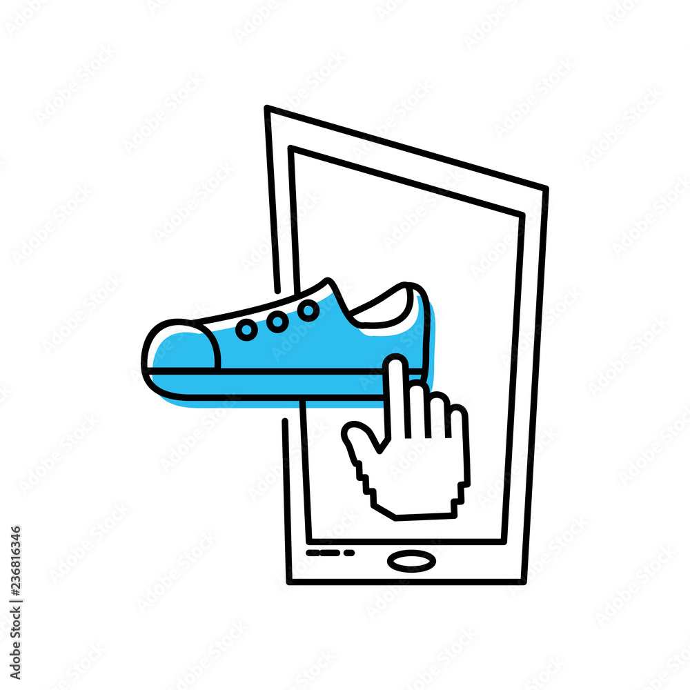 smartphone device with shoe male smartphone device with shoe male
