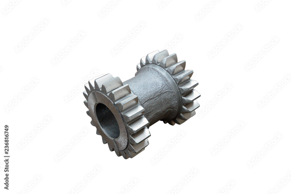 truck reverse gear box gear unit on isolated white background