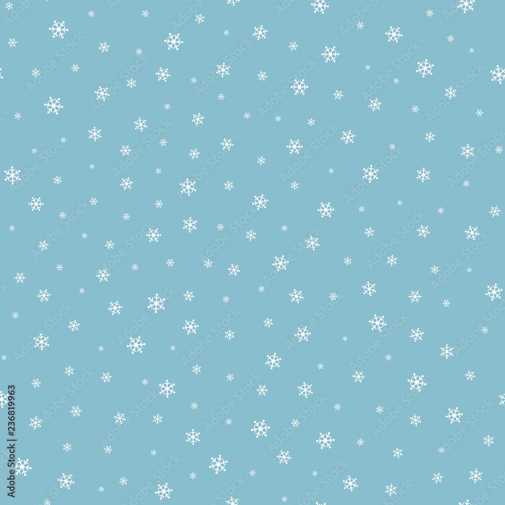 falling snow seamless pattern