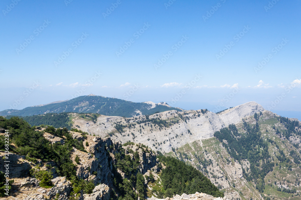 Mountain Ipsario in Thassos, Greece