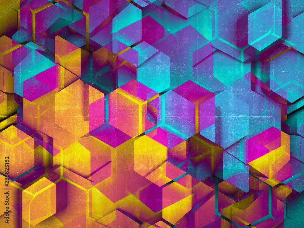 3d digital background with hexagonal pattern 3d digital background with hexagonal pattern