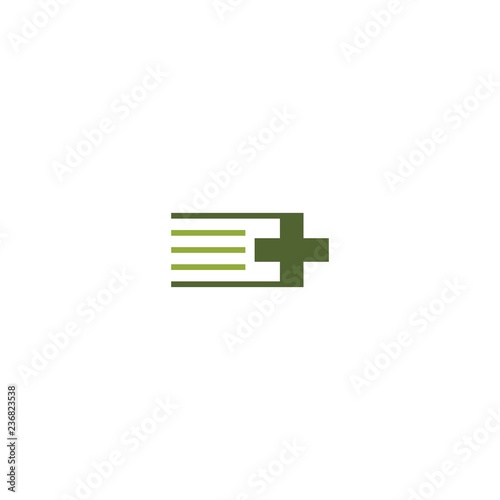 plus medical flag simple logo vector, 