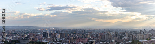 Coucher de soleil à Erevan, Arménie