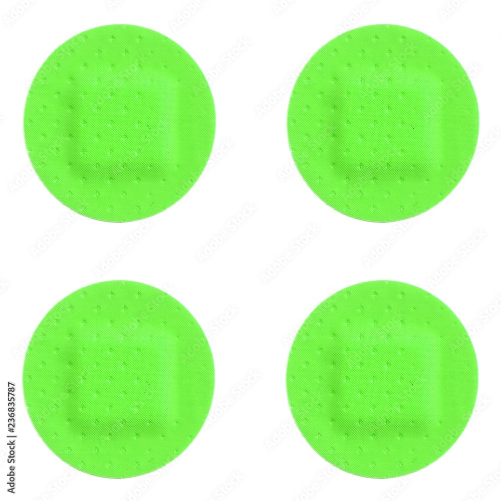 Strips of ADHESIVE BANDAGES PLASTER - UFO Green Color Strips of ADHESIVE BANDAGES PLASTER - UFO Green Color