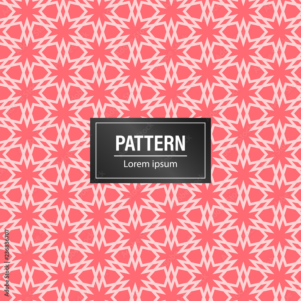 Fototapeta premium Minimal abstract pattern background. Geometric pattern background