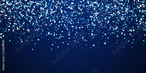 Beautiful falling snow Christmas background. Subtl