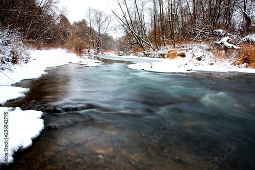 River in a winter time