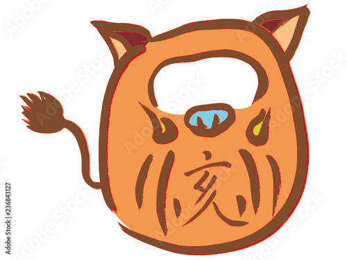いのだるま(顔はめ)