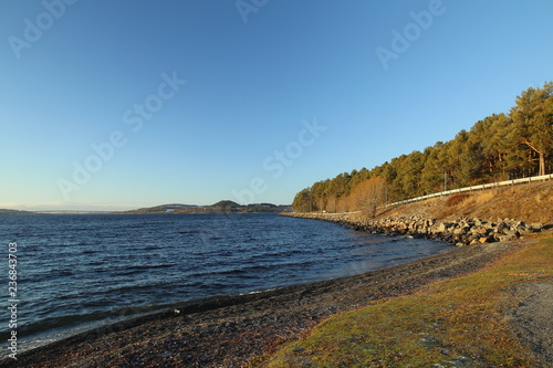 View over lake Storsjon at Ostersund in Sweden