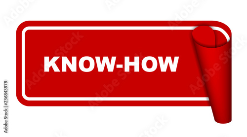 red vector banner know how