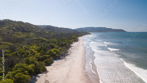 Bild auf Leinwand Costa Rica, santa teresa beach from above