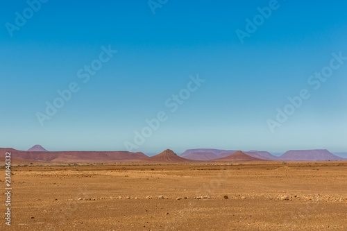 desert and blue sky