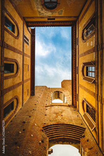 sky perspective in Siena, Italy