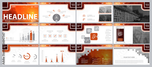 Multicolored, red, elements for infographics on a white background.The best set of presentation templates.Presentation,leaflet and flyer,corporate report, marketing,advertising,supernova,annual report