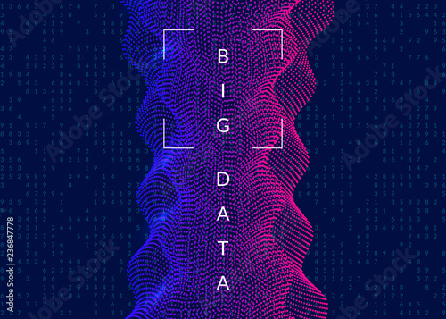 Artificial intelligence background. Technology for big data, visualization, deep learning and quantum computing. Design template for communication concept. Futuristic artificial intelligence backdrop.