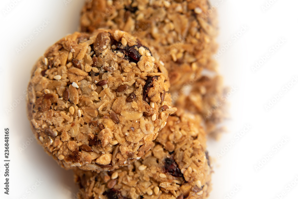 Healthy munchies. concept of healthy breakfast. Top view, Flat lay.