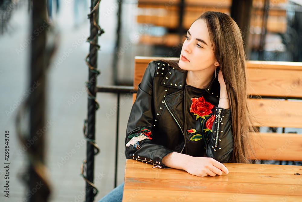 Warehouse black shop leather jacket