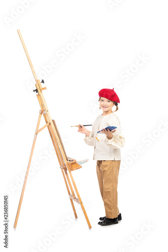 girl painting a picture