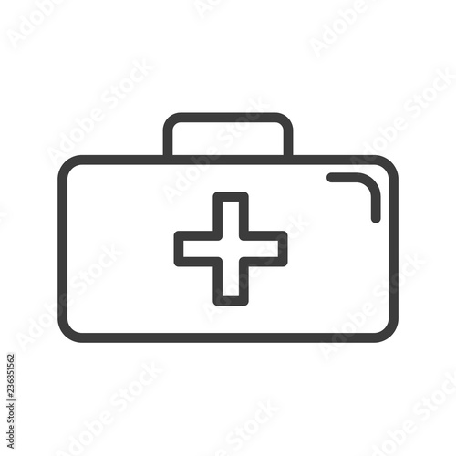 Rescue case vector icon in modern flat style isolated. Rescue case can support is good for your web design.