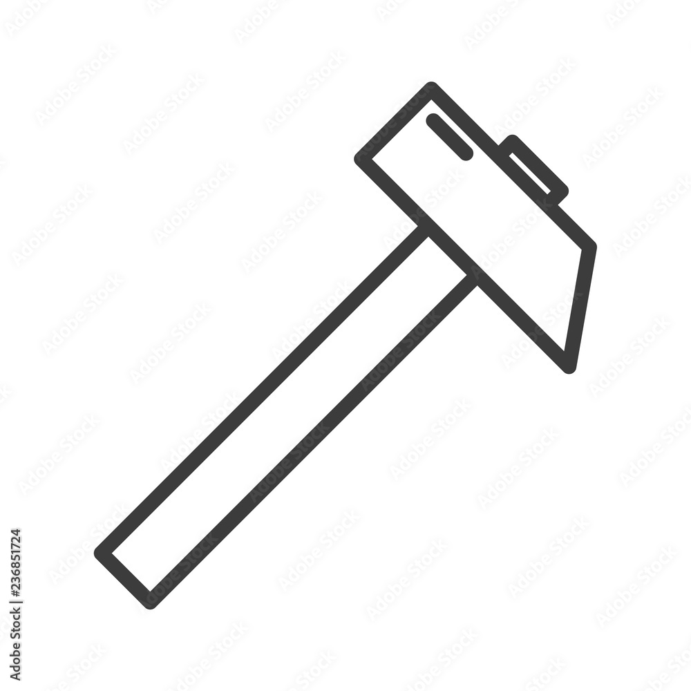 Hammer vector icon in modern flat style isolated. Hammer can support is good for your web design. Hammer vector icon in modern flat style isolated. Hammer can support is good for your web design.