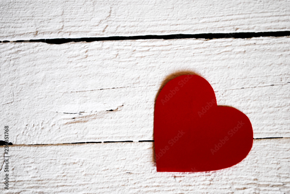 Valentine's day paper heart on a white background Valentine's day paper heart on a white background