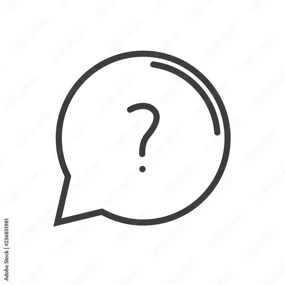 Question vector icon in modern flat style isolated. Question can support is good for your web design. Question vector icon in modern flat style isolated. Question can support is good for your web design.