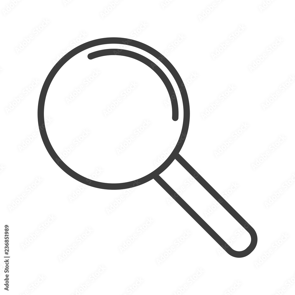 Magnifying glass vector icon in modern flat style isolated. Magnifying glass can support is good for your web design. Magnifying glass vector icon in modern flat style isolated. Magnifying glass can support is good for your web design.