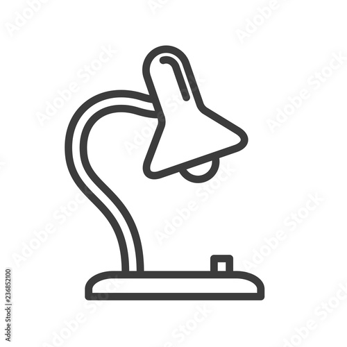 lamp vector icon in modern flat style isolated. lamp support is good for your web design.